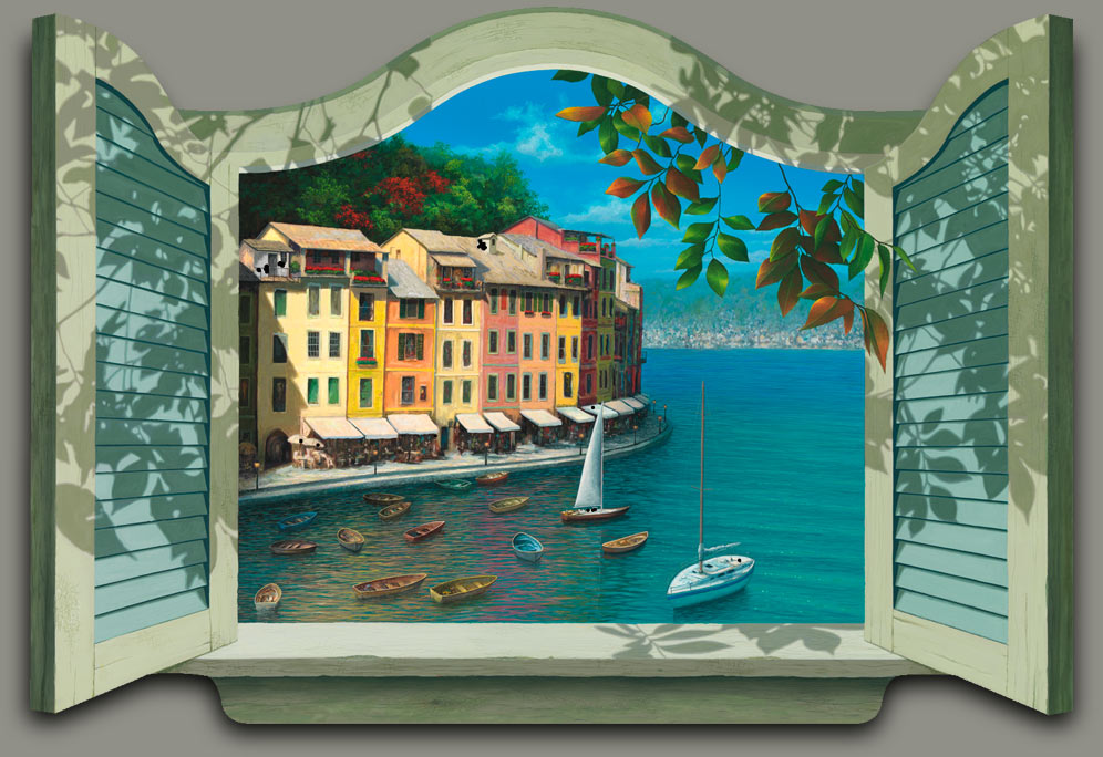 Colors-of-Portofino Painting