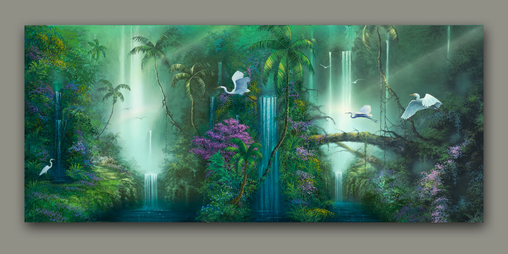 Fantasy Falls Waterfall Painting