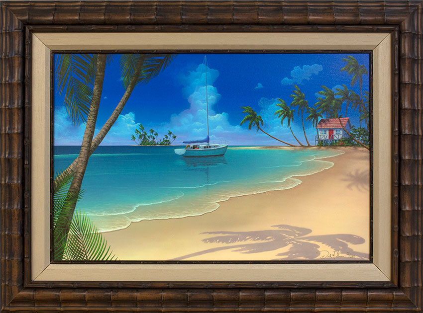 seascape-painting-Paradise-Beach_framed