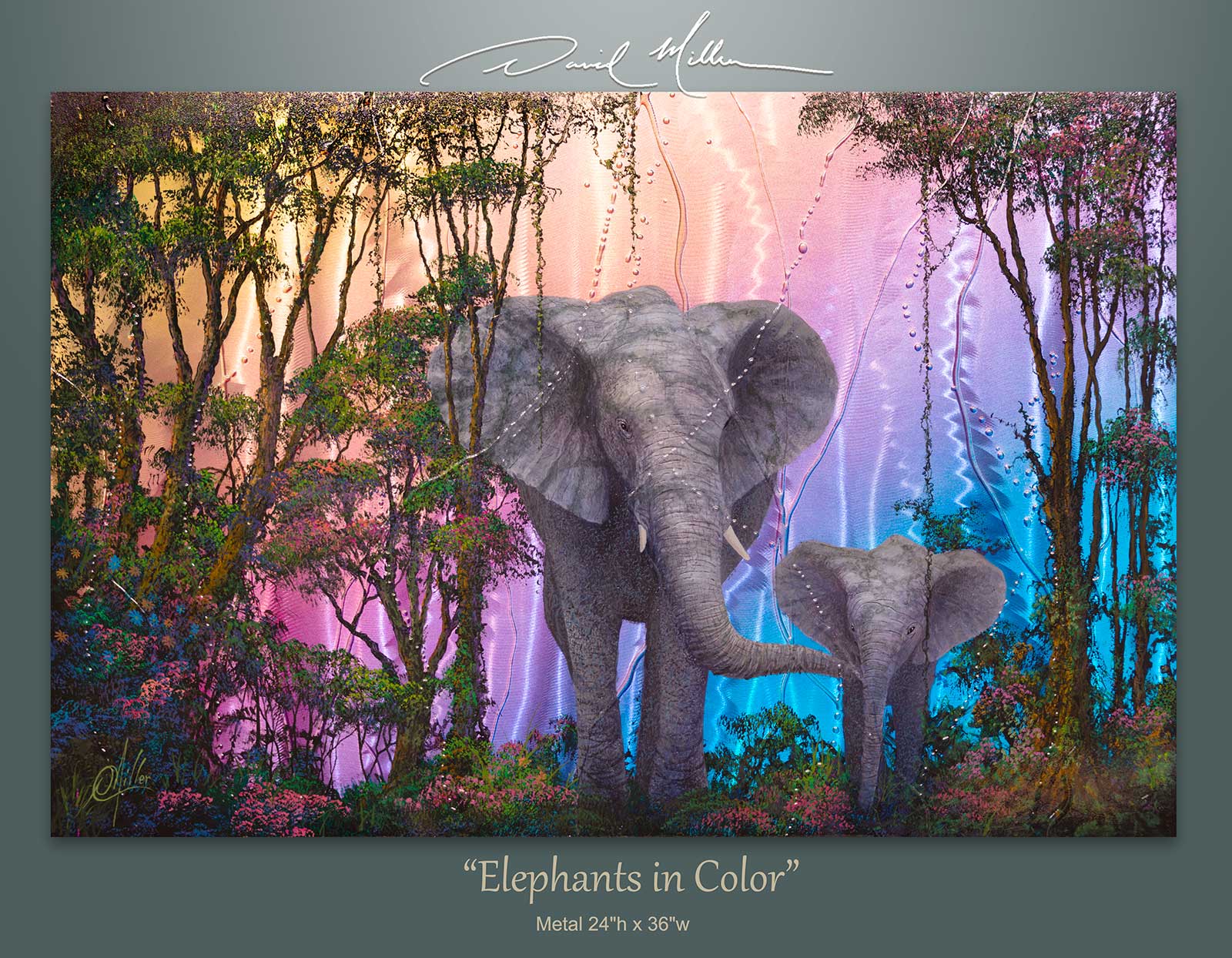 Painting of elephants