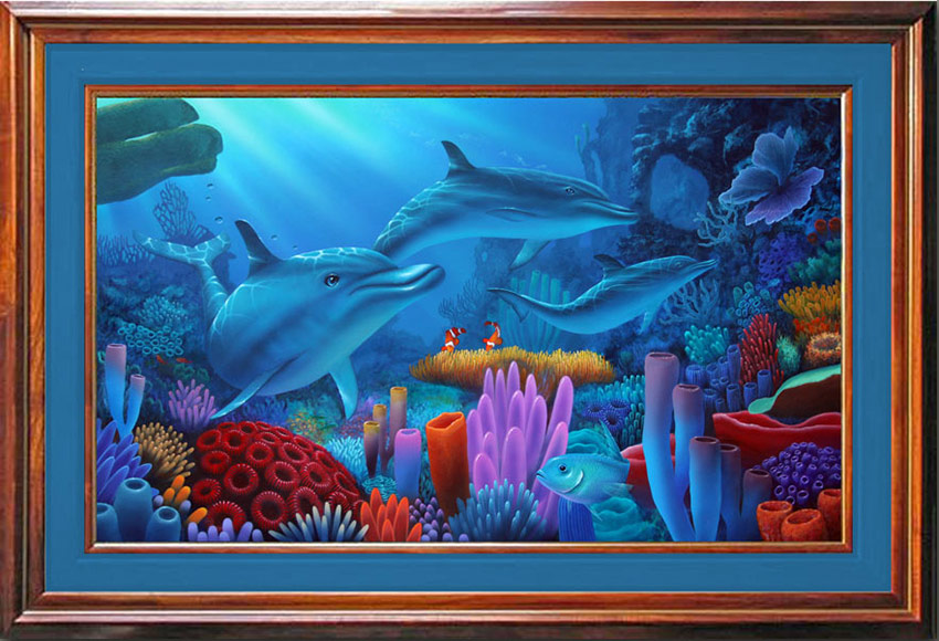 Dolphin Painting_Secrets of the Sea