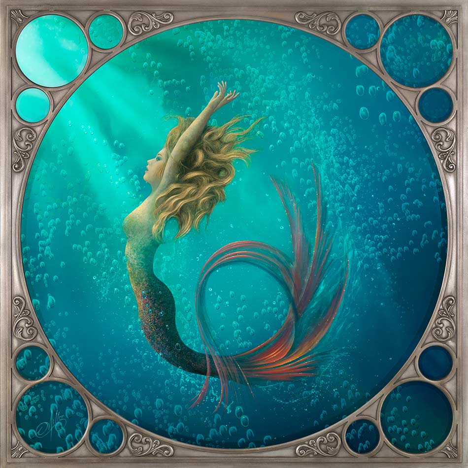 mermaid-painting-by-artist-david-miller